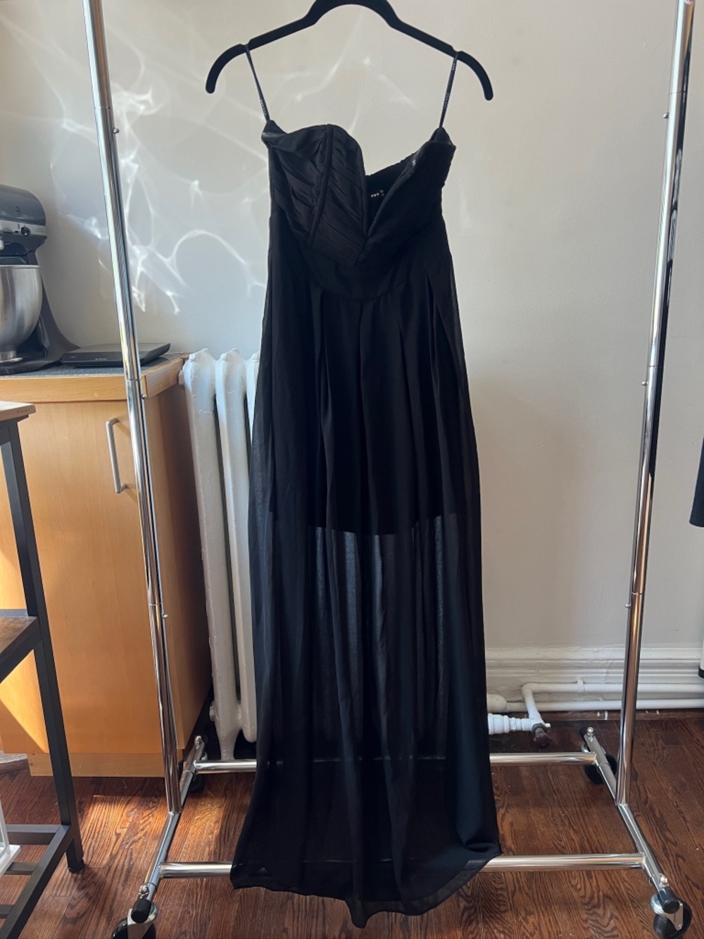 Formal Strapless Floor Length Dress